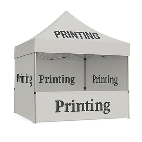 Canopy + 3 side Full and 1 half Walls