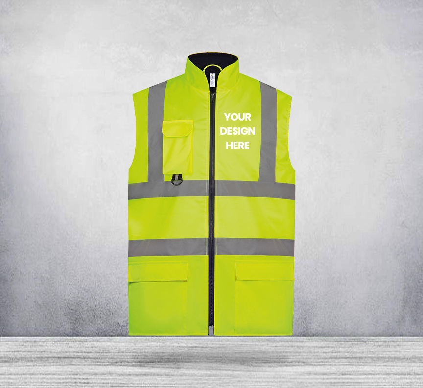 Personalised Hi Vis Padded Body Warmer
