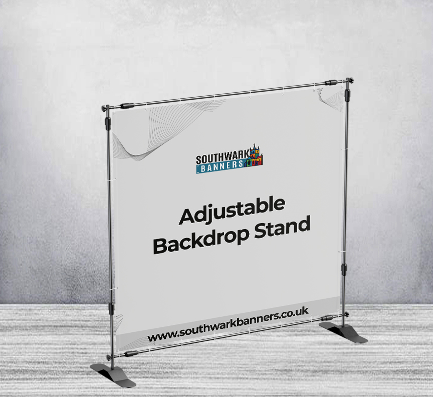 Adjustable Backdrop Stand Same Day & Next Day Printing Southwark