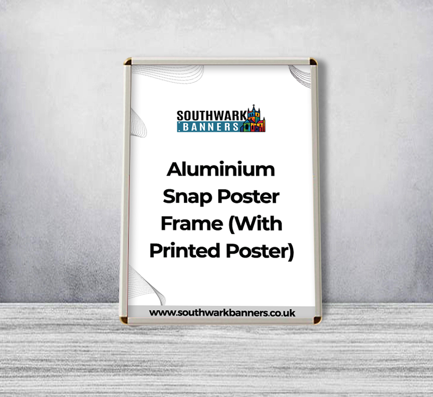 Aluminium Snap Poster Frame (With Printed Poster)