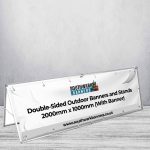 Double-Sided Outdoor Banners and Stands 2000mm x 1000mm (With Banner)