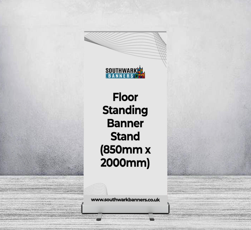 Floor Standing Banner Stand (850mm x 2000mm)