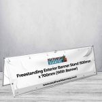 Freestanding Exterior Banner Stand 1500mm x 700mm (With Banner)