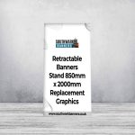 Retractable Banners Stand 850mm x 2000mm Replacement Graphics