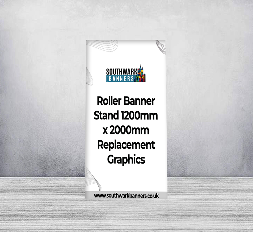 Roller Banner Stand 1200mm x 2000mm Replacement Graphics