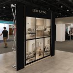 3m x 3m Straight Pop Up Exhibition Backdrop Stand With Printed Magnetic Graphics