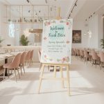 Restaurant Wooden Easel With Printed Menu Board